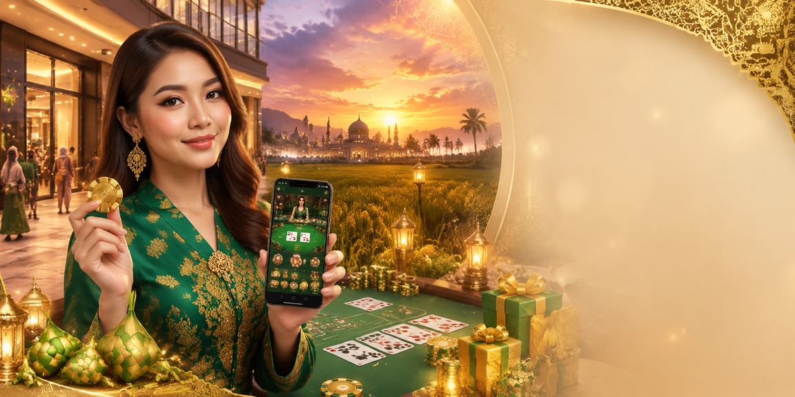 Permainan baccarat bergaya batik di Kedah Malaysia dengan meja kasino langsung